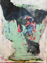 original painting of an abstract artwork by artist Cheryl Wasilow