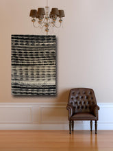 black and cream abstract painting by cheryl wasilow