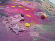 original abstract expressionist floral painting