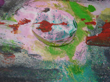 expressionist floral artwork on canvas by cheryl wasilow