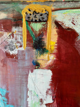 close up of metallic gold object in painting by cheryl wasilow