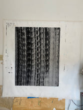 black and gray vertical modern painting by cheryl wasilow