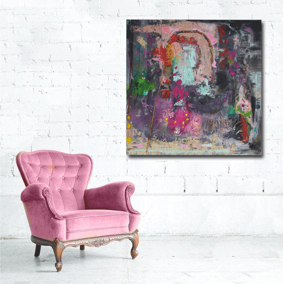 expressionist art abstract flowers by cheryl wasilow