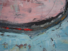 modern abstract painting blue and pink by artist cheryl wasilow