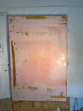 gold and pink large artwork by cheryl wasilow