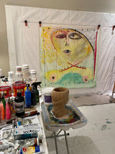 art studio picture with large painting by cheryl wasilow