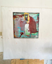painting on studio wall by cheryl wasilow