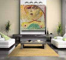 63 x 63" large abstract figure by cheryl wasilow
