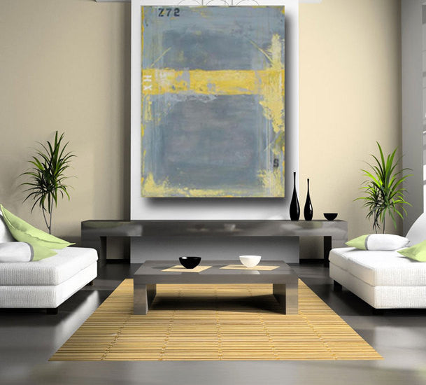 large abstract painting original acrylic american artist usa interior design living room decor art home decor wall art gray painting custom - cherylwasilowart