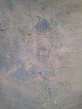 close up of textured mixed media painting by cheryl wasilow